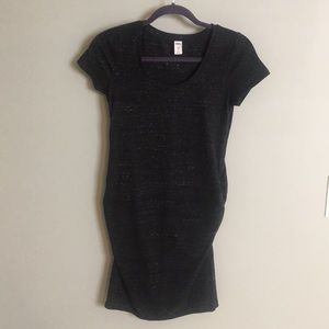 Old Navy maternity charcoal t-shirt dress size S